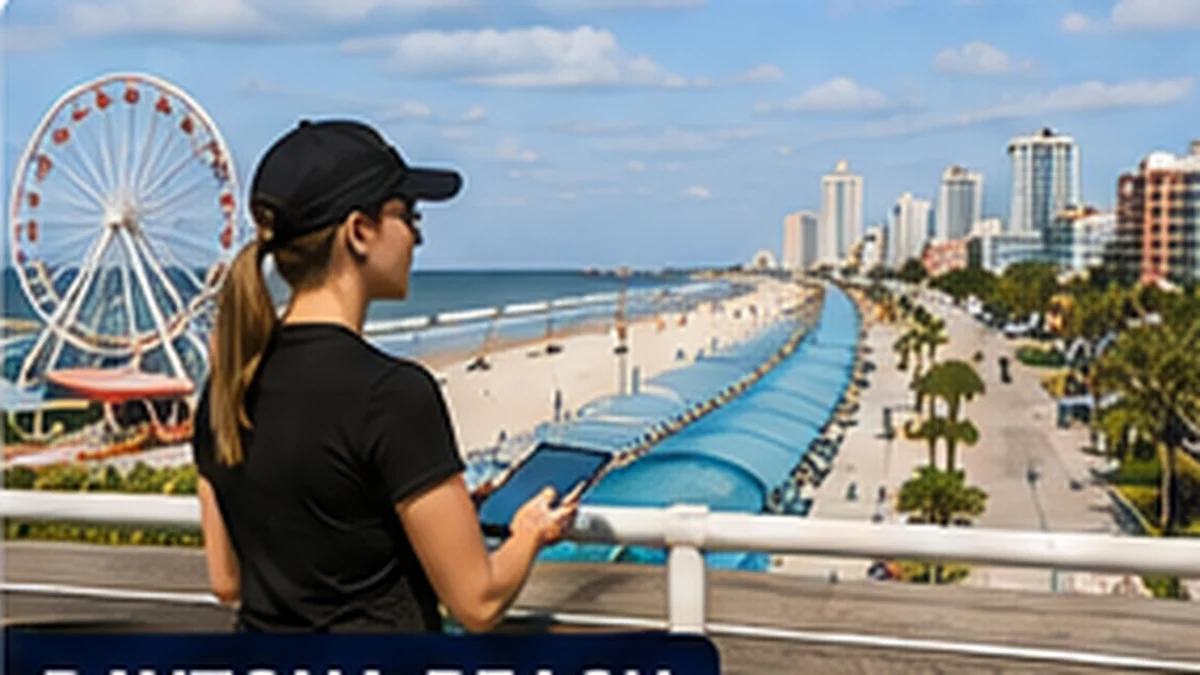 Illustrative professional investigative services scene for Daytona Beach, Florida