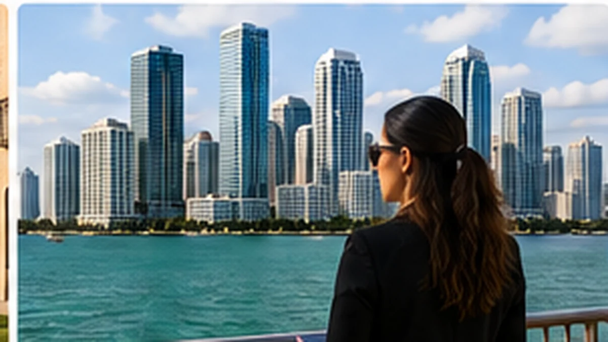 Illustrative professional investigative services scene for Miami, Florida