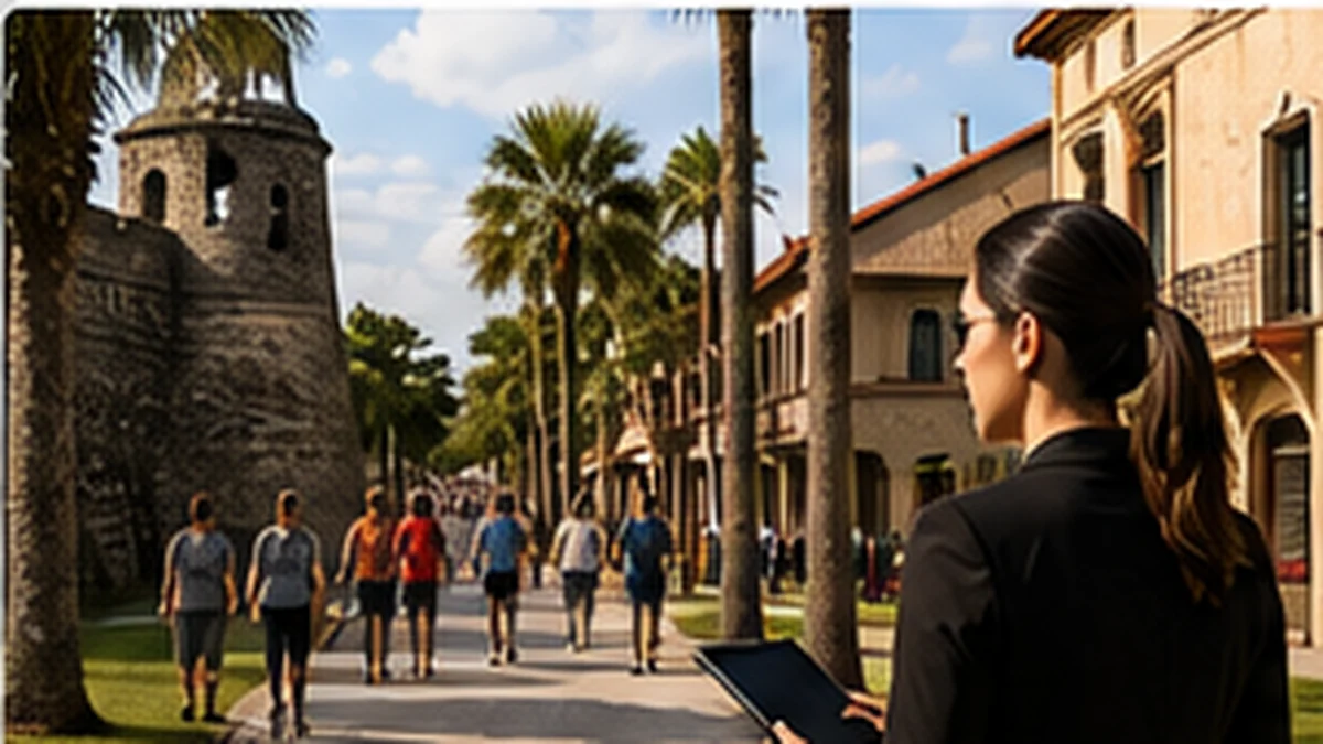 Illustrative professional investigative services scene for St. Augustine, Florida