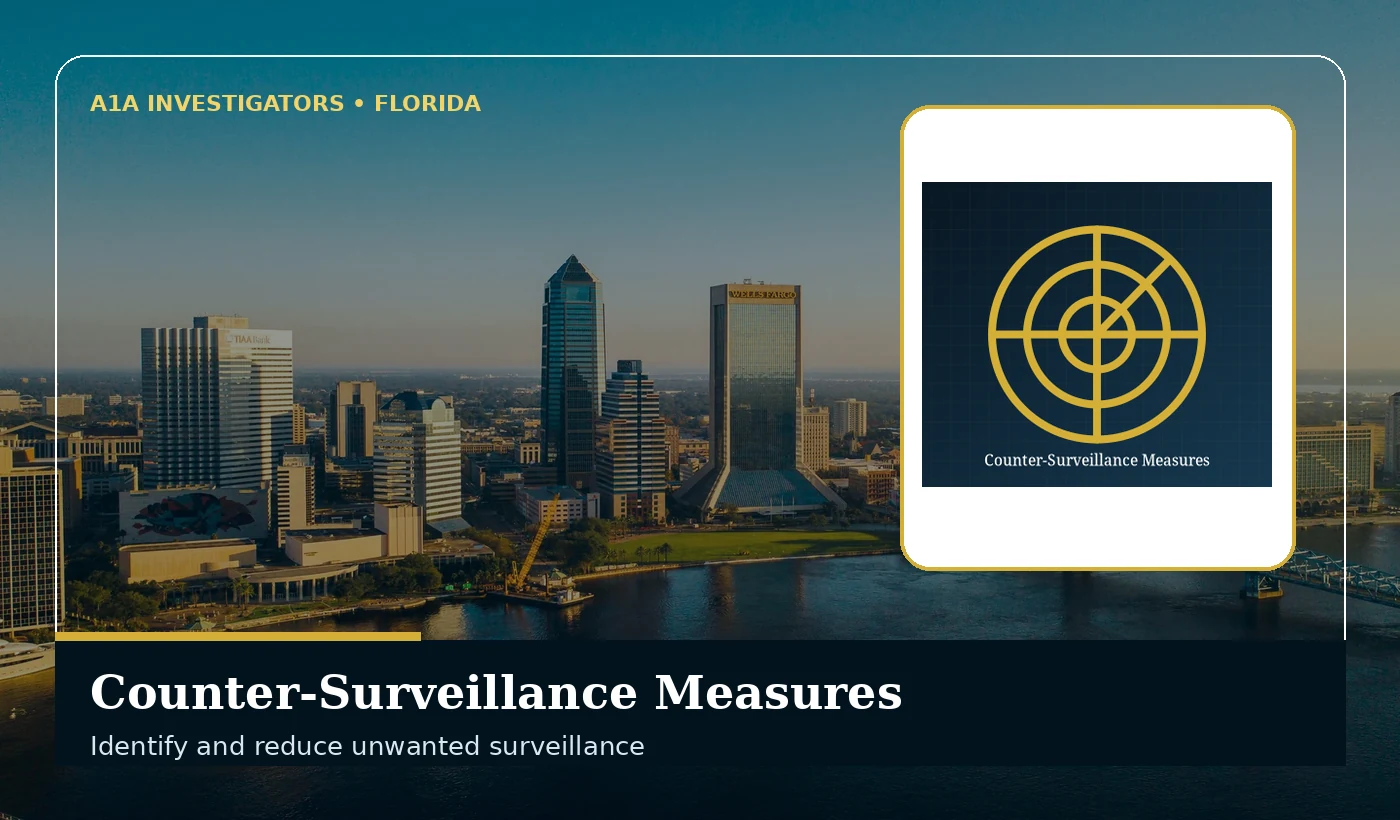 A1A Investigators Counter-Surveillance Measures services in Florida