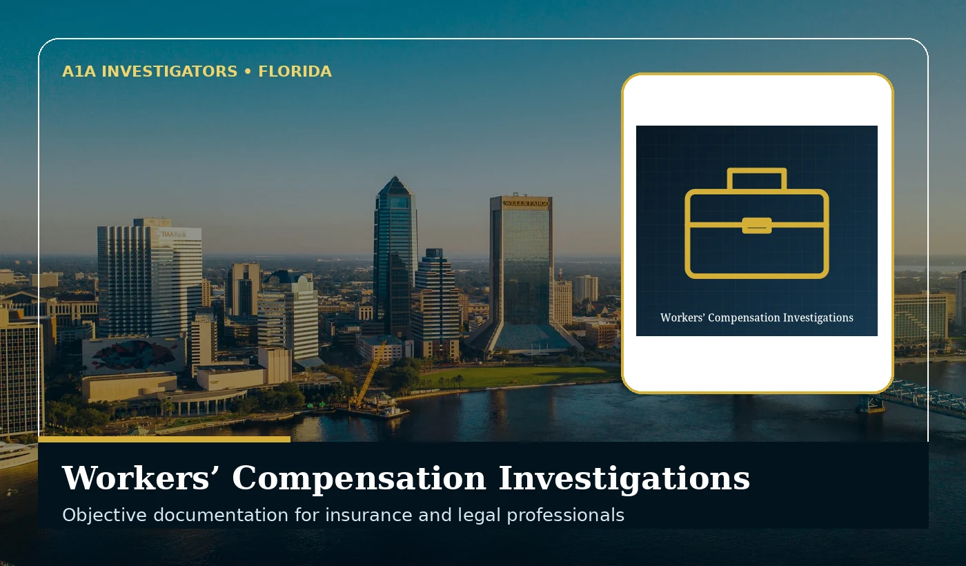 A1A Investigators Workers’ Compensation Investigations services in Florida